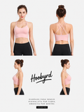 Sport Bras Cross Back Padded Cross Cropped Bras for Yoga Fitness
