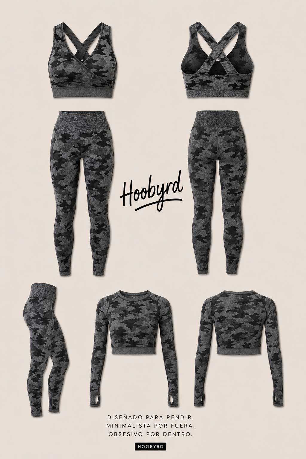 3pcs Women Carmful Camo Yoga Set Women Seamless Fitness Yoga Bra Sport